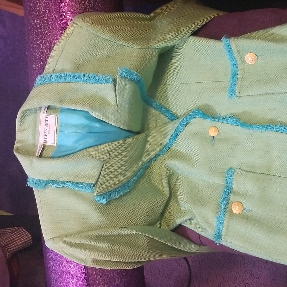 Wool skirt suit